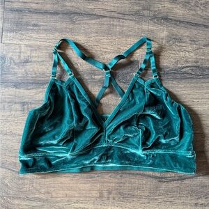Torrid | Green Velvet Bralette | Size: 2